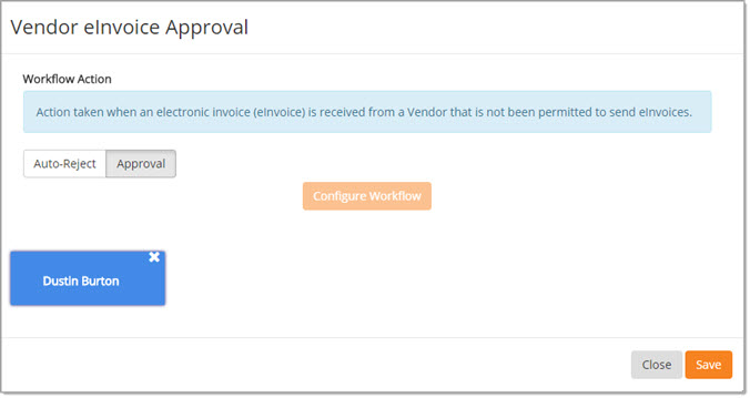 Vendor eInvoice Approval